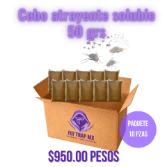 Cebo Atrayente para Trampas Reusables 100% orgánico 50grs 1 pieza - comprar en línea