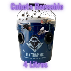 Trampa de Moscas "Cubeta Reusable" 4 lts para Ganado 1 Pza - comprar en línea