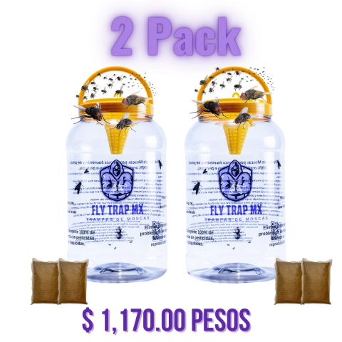 Trampas de Moscas "Bote Reusables" Galon para Ganado 2 Pzas - comprar en línea