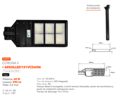 Lampara Solar LED CORONA II • 60 W - comprar en línea