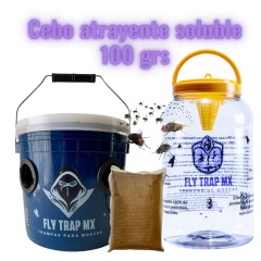 Trampas de Moscas "Cubeta Reusables" 4 lts para Ganado 10 Pzas - Fly Trap México