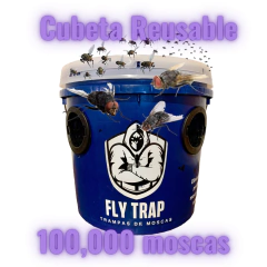 Trampas de Moscas "Cubeta Reusables" 4 lts para Ganado 20 Pzas - Fly Trap México