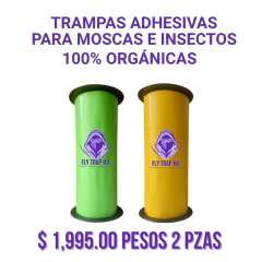 Trampas cromáticas adhesivas para Moscas e Insectos Voladores FLY TRAP MÉXICO - 30cms x 50 mts - 4 pzas - comprar en línea