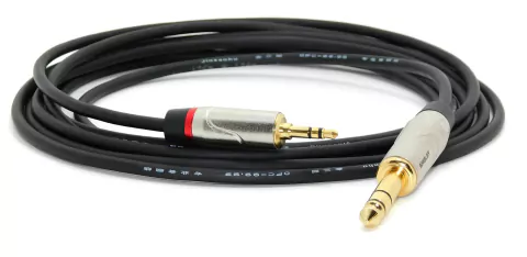 Cable Miniplug Trs Estereo Plug Trs Estereo Gold Premium Modelo H799+T