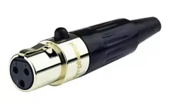 Ficha Conector Mini Canon Xlr Hembra AMPHENOL AG3F