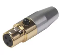 Ficha Conector Mini Canon Xlr Hembra Gold HAMC