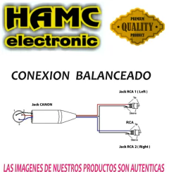 Cable Canon Xlr Hembra Balanceado A 2 Rca Profesional - tienda online