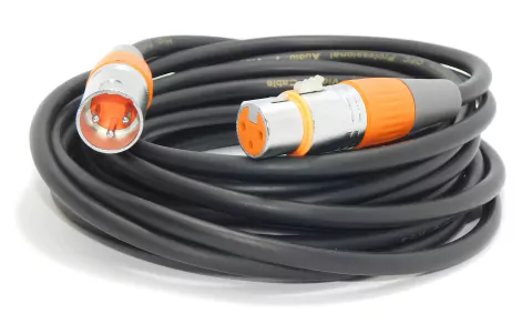 CABLE CANON XLR MACHO A CANON XLR HEMBRA BALANCEADO BLINDADO PROFESIONAL LIBRE OXIGENO