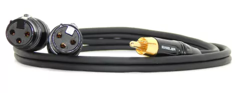 Cable Adaptador Rca Macho A 2 Canon Xlr Hembra Gold S.Wieler