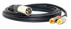 Cable Canon Xlr Macho No Balanceado a Dos Rca Profesional Modelo H7410/1