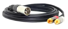 Cable Canon Xlr Macho No Balanceado a Dos Rca Profesional Modelo H7410/1