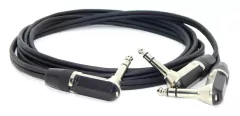 Cable TRS 90 Grados a Dos TRS 90 Grados Premium Tipo Neutrik Profesional