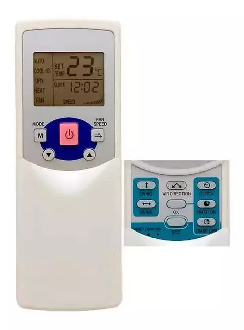 Control Remoto Aire Acondicionado Bgh Komeco Otros
