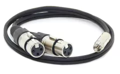 Cable Adaptador Rca Macho A 2 Canon Xlr Hembra Tipo Neutrik - HAMC