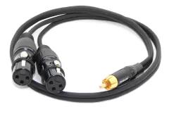 Cable Adaptador Rca Macho A 2 Canon Xlr Hembra Gold S.Wieler en internet