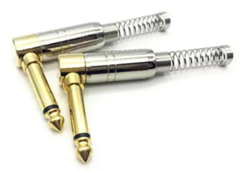 CONECTOR PLUG 1/4 90 GRADOS MONO PARA INSTRUMENTO HAMC