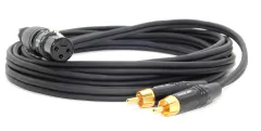 Cable Canon Xlr Hembra No Balanceado a Dos Rca Macho Gold S.Wieler Germany - HAMC