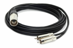 Cable Canon Xlr Macho Balanceado a Dos Rca Profesional Tipo Neutrik en internet
