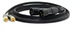 JUEGO CABLE CANON XLR MACHO A RCA MACHO GOLD PREMIUM IDEAL PARA MONITORES MODELO XLR RCA AT - comprar online