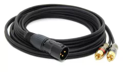CABLE CANON XLR MACAHO DESBALANCEADO A DOS RCA MACHO LOW NOISE PROFESIONAL GOLD PREMIUM - comprar online