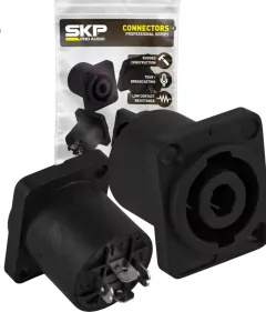 Conector Speakon Hembra 4 Contactos Chasis Cuadrado - comprar online