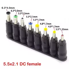 Fuente Cargador 12Volts 3Amperes + DC Enchufe Adaptador Kit 8 Unidades en internet