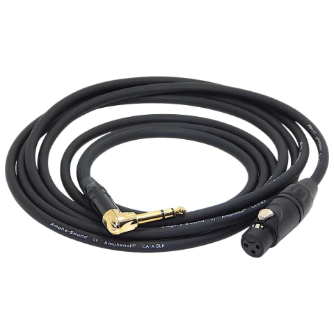 Cable Plug Estereo 90 Grados a Canon Xlr Hembra Gold Premium Amphenol - comprar online