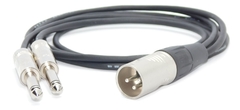 Cable Canon Xlr Macho Desbalanceado A 2 Plug 6,5mm Mono L Y R NEUTRIK REAN