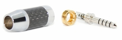 Conector de Audio de fibra de carbono chapado en rodio 4,4mm para Cable de 9mm de diámetro en internet