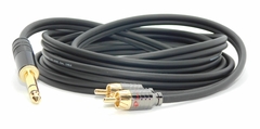 CABLE TRS A DOS RCA MACHO HAMC GOLD PREMIUM LOW NOISE - comprar online