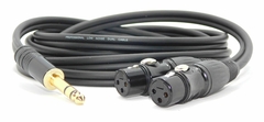 CABLE TRS A DOS CANON XLR HEMBRA LOW NOISE GOLD PREMIUM HAMC en internet