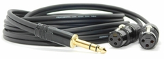 CABLE TRS A DOS CANON XLR HEMBRA LOW NOISE GOLD PREMIUM HAMC - HAMC