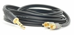 CABLE TRS A DOS RCA MACHO HAMC GOLD PREMIUM LOW NOISE