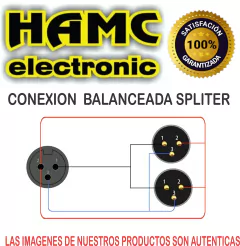 Cable Adaptador Canon Xlr Macho a Dos Canon Xlr Hembra Gold Premium Modelo X5924 - HAMC