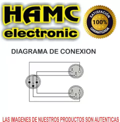 CABLE CANON XLR HEMBRA A DOS CANON MACHOS BALANCEADOS LIBRE OXIGENO BLINDADO - HAMC