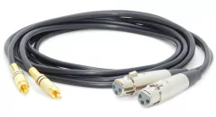 Cable 2 Rca Macho A Dos Canon Xlr Hembra HAMC