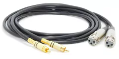 Cable 2 Rca Macho A Dos Canon Xlr Hembra HAMC en internet