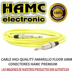 Imagen de Cable Plug Plug 2mts Instrumentos Musicales Colores Hamc