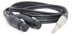 Cable Trs 1/4 A 2 Canon Xlr Hembra Low Noise Amphenol Hamc - HAMC