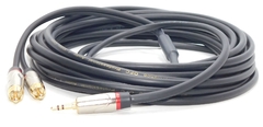 CABLE MINIPLUG ESTEREO A DOS RCA CABLE 6,5MM LIBRE OXIGENO BLINDADO HIGI PERFOMANCE PREMIUM HAMC en internet