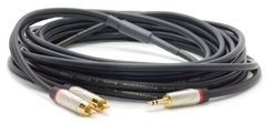 CABLE MINIPLUG ESTEREO A DOS RCA CABLE 6,5MM LIBRE OXIGENO BLINDADO HIGI PERFOMANCE PREMIUM HAMC