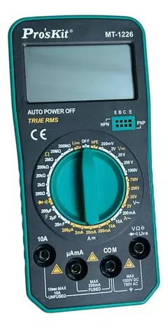 Tester Multimetro Digital Proskit Mt-1226 True Rms Prof - comprar online