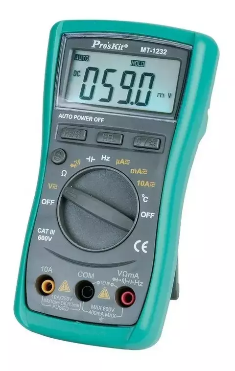 Tester Multimetro Proskit Mt1232 1232 Autorango Capacitancia - comprar online