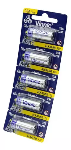 Pilas A23 VINNIC 12V Alcalina Alarmas Controles Remotos Portones x 1 Unidad - en internet
