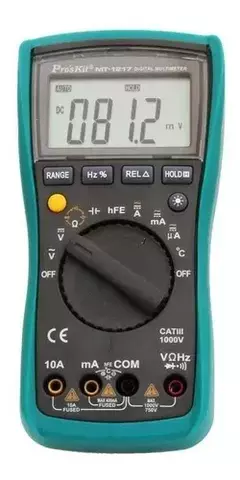 Tester Multimetro Digital Proskit Mt-1217 Cat Iii Capacidad - HAMC