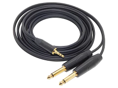 Cable Audio Pro Mini Plug 3, 5 Stereo A Dos 6,5 Mono Gold Premium Modelo TT893