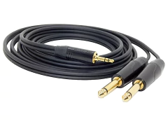 Cable Audio Pro Mini Plug 3, 5 Stereo A Dos 6,5 Mono Gold Premium Modelo TT893 - comprar online