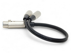 Cable Adaptador Canon Xlr Hembra A Dos Machos Balanceado Dual Low Noise Profesional - comprar online