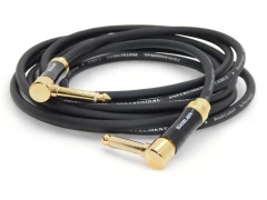 Cable Guitarra Electrica Bajo Plug 90 Grados Gold Hamc en internet