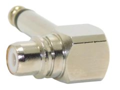 Adaptador Plug Mono a Rca Hembra 90 grados Metalico Premium Hamc - HAMC